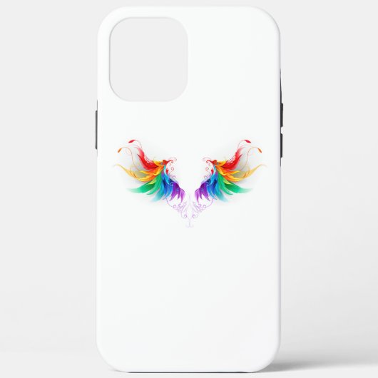Fluffy Rainbow Wings Case-Mate iPhone Hülle (Rückseite)