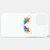 Fluffy Rainbow Wings Case-Mate iPhone Hülle (Rückseite (Horizontal))