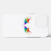 Fluffy Rainbow Wings Case-Mate iPhone Hülle (Rückseite (Horizontal))