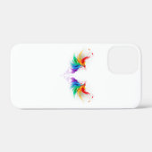Fluffy Rainbow Wings Case-Mate iPhone Hülle (Rückseite (Horizontal))