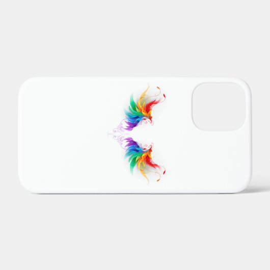 Fluffy Rainbow Wings Case-Mate iPhone Hülle (Rückseite (Horizontal))