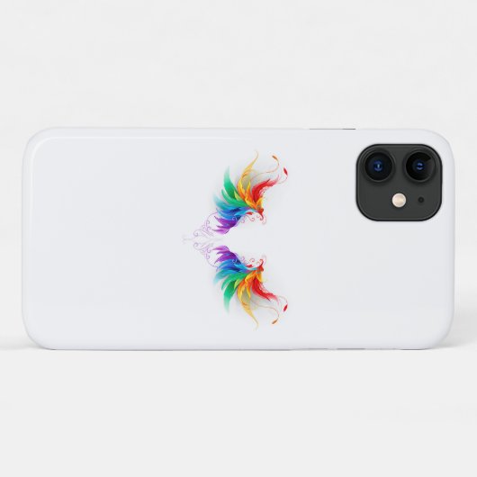 Fluffy Rainbow Wings Case-Mate iPhone Hülle (Rückseite (Horizontal))