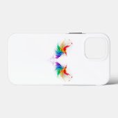 Fluffy Rainbow Wings Case-Mate iPhone Hülle (Rückseite (Horizontal))