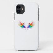 Fluffy Rainbow Wings Case-Mate iPhone Hülle (Rückseite)
