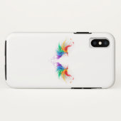 Fluffy Rainbow Wings Case-Mate iPhone Hülle (Rückseite (Horizontal))