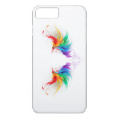 Fluffy Rainbow Wings Case-Mate iPhone Hülle (Rückseite)