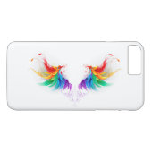 Fluffy Rainbow Wings Case-Mate iPhone Hülle (Rückseite (Horizontal))