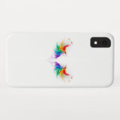 Fluffy Rainbow Wings Case-Mate iPhone Hülle (Rückseite (Horizontal))