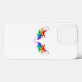 Fluffy Rainbow Wings Case-Mate iPhone Hülle (Rückseite (Horizontal))