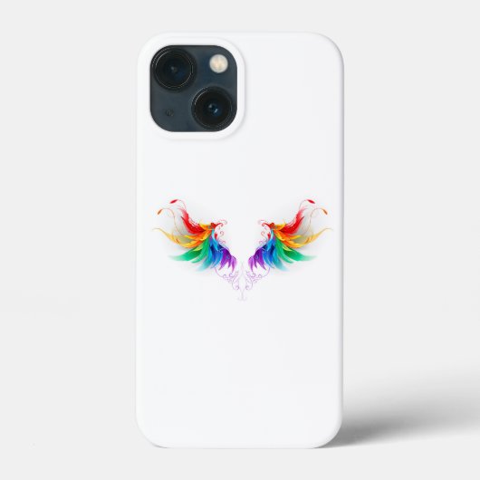 Fluffy Rainbow Wings Case-Mate iPhone Hülle (Rückseite)