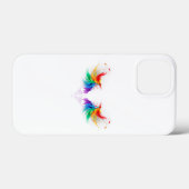 Fluffy Rainbow Wings Case-Mate iPhone Hülle (Rückseite (Horizontal))
