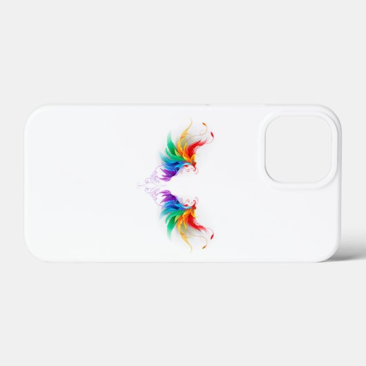Fluffy Rainbow Wings Case-Mate iPhone Hülle (Rückseite (Horizontal))