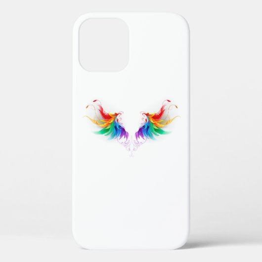 Fluffy Rainbow Wings Case-Mate iPhone Hülle (Rückseite)
