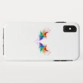 Fluffy Rainbow Wings Case-Mate iPhone Hülle (Rückseite (Horizontal))
