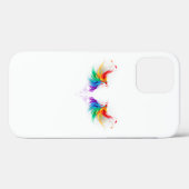 Fluffy Rainbow Wings Case-Mate iPhone Hülle (Rückseite (Horizontal))