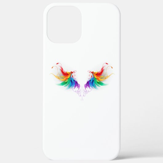 Fluffy Rainbow Wings Case-Mate iPhone Hülle (Rückseite)