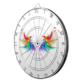 Fluffy Rainbow Wings Dartscheibe (Vorderseite rechts)