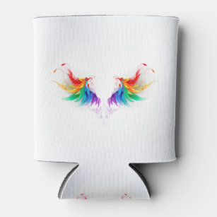 Fluffy Rainbow Wings Dosenkühler
