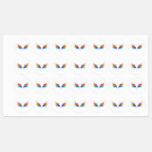 Fluffy Rainbow Wings Etiketten (Blatt)