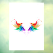 Fluffy Rainbow Wings Fensteraufkleber (Blatt 3)