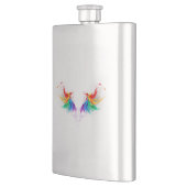 Fluffy Rainbow Wings Flachmann (Links)