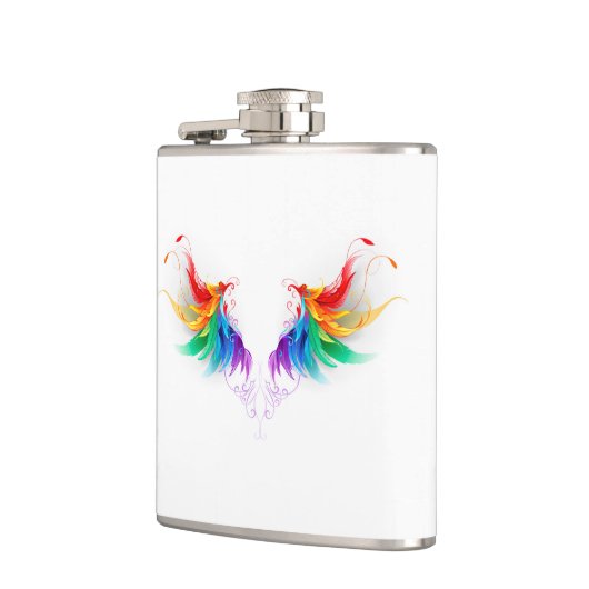 Fluffy Rainbow Wings Flachmann (Links)