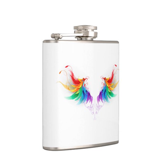 Fluffy Rainbow Wings Flachmann (Rechts)