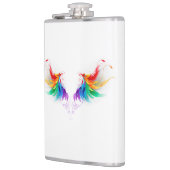 Fluffy Rainbow Wings Flachmann (Links)