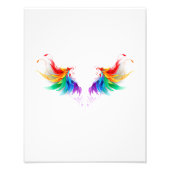 Fluffy Rainbow Wings Fotodruck (Vorne)