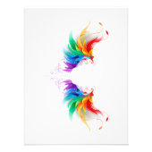 Fluffy Rainbow Wings Fotodruck (Vorne)