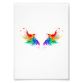 Fluffy Rainbow Wings Fotodruck (Vorne)