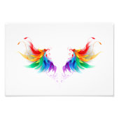 Fluffy Rainbow Wings Fotodruck (Vorne)