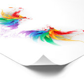 Fluffy Rainbow Wings Fotodruck (Ecke)
