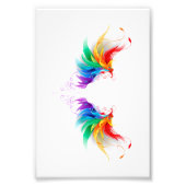 Fluffy Rainbow Wings Fotodruck (Vorne)