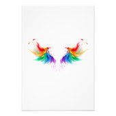 Fluffy Rainbow Wings Fotodruck (Vorne)