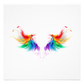 Fluffy Rainbow Wings Fotodruck (Vorne)