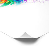 Fluffy Rainbow Wings Fotodruck (Ecke)