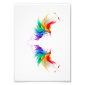 Fluffy Rainbow Wings Fotodruck (Vorne)