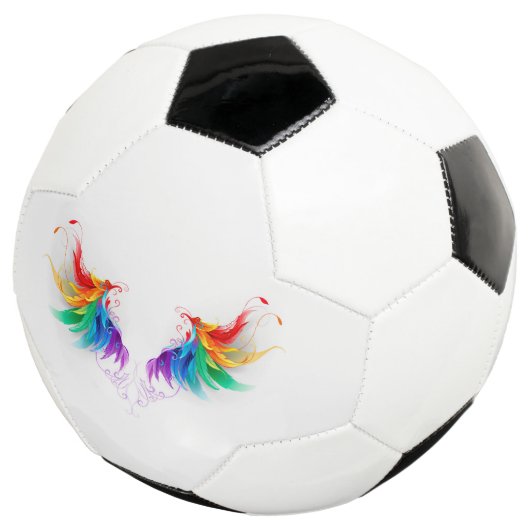 Fluffy Rainbow Wings Fußball (Dreiviertel)