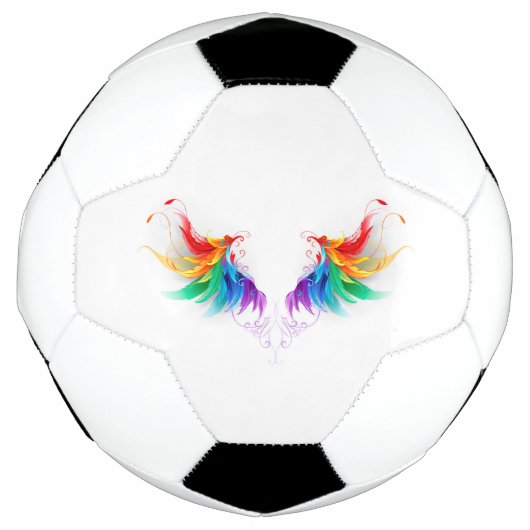 Fluffy Rainbow Wings Fußball (Vorderseite)