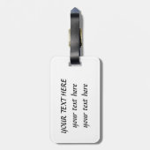 Fluffy Rainbow Wings Gepäckanhänger (Rückseite vertikal)