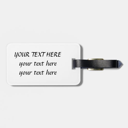 Fluffy Rainbow Wings Gepäckanhänger (Rückseite horizontal)