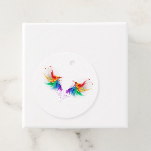 Fluffy Rainbow Wings Geschenkanhänger (Beispiel)