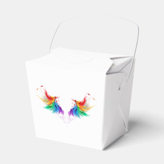 Fluffy Rainbow Wings Geschenkschachtel (Vorderseite)
