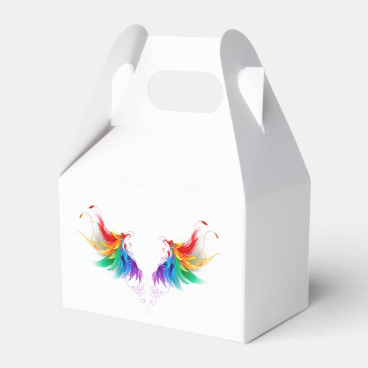 Fluffy Rainbow Wings Geschenkschachtel (Vorderseite)