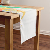 Fluffy Rainbow Wings Großer Tischläufer (Beispiel)