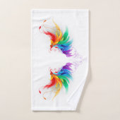 Fluffy Rainbow Wings Handtuch (Handtuch)