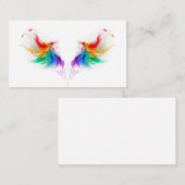 Fluffy Rainbow Wings Hinweiskarte (Vorne/Hinten)