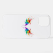 Fluffy Rainbow Wings iPhone Hülle (Rückseite (Horizontal))