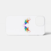 Fluffy Rainbow Wings iPhone Hülle (Rückseite (Horizontal))